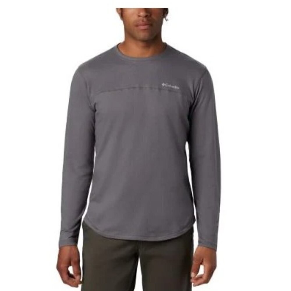 Columbia Men's Rugged Ridge Long Sleeve Crew Shirt - L City Grey Heather